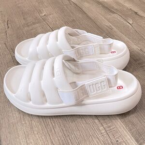 NEW UGG Size 12 Sport Yeah White Waterproof‎ Sandals